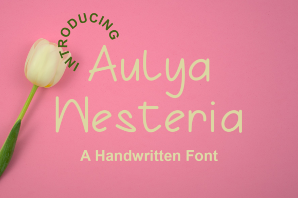 Aulya Westeria: The Handwritten Font for Modern, Clean Designs