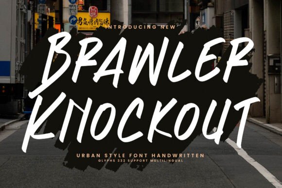 Brawler Knockout: The Urban Handwritten Font with Attitude