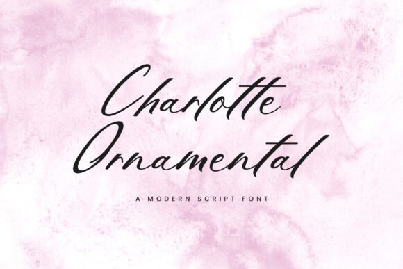 Charlotte Ornamental: The Handwritten Font with Artistic Flair