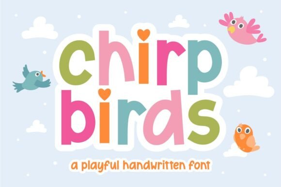 Chirp Birds: A Playful Handwritten Font for Creative Projects