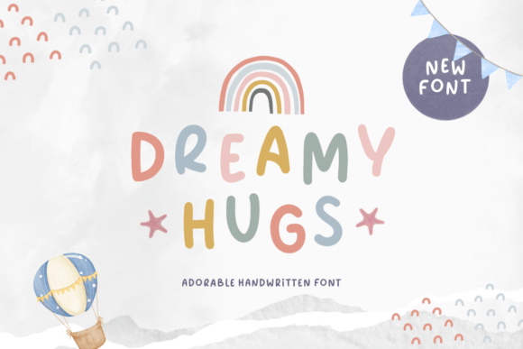 Dreamy Hugs: The Handwritten Font That Brings Your Designs to Life