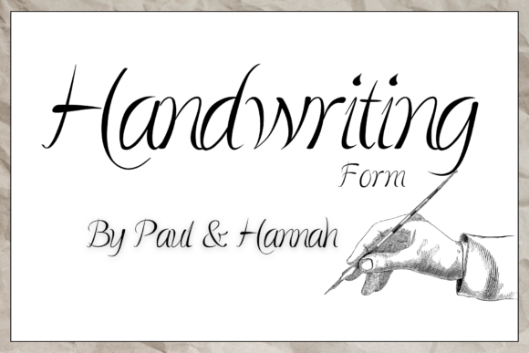 Handwriting Form: A Modern Calligraphic Font for Creative Projects