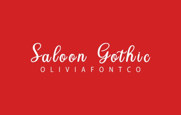 Saloon Gothic: A Romantic Handwritten Typeface for Modern Designs