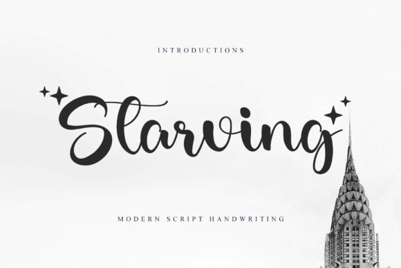 Starving: The Elegant Script Font for Modern Branding