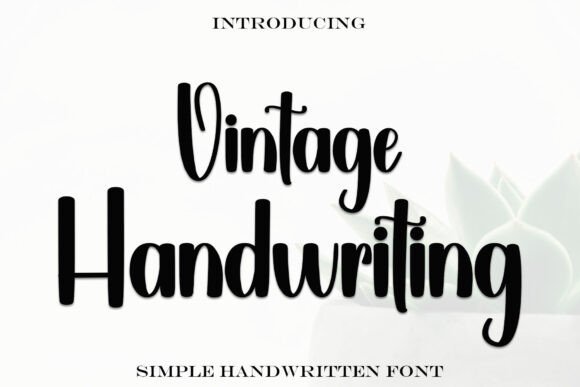 Unveiling Vintage Handwriting: A Modern Script with Timeless Soul