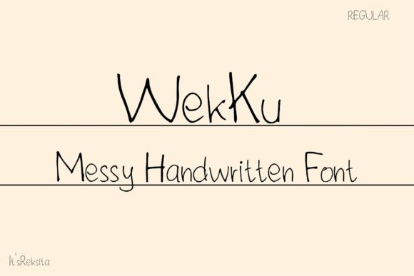 Wekku: The Messy Handwritten Font for Authentic Design