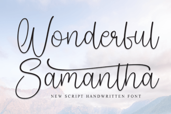 Wonderful Samantha: A Beautiful Handwritten Font for Designers